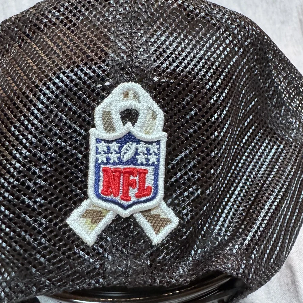 Dallas Cowboys Hat Cap Mens New Era Snap Back Black Camo Trucker NFL‎ Football